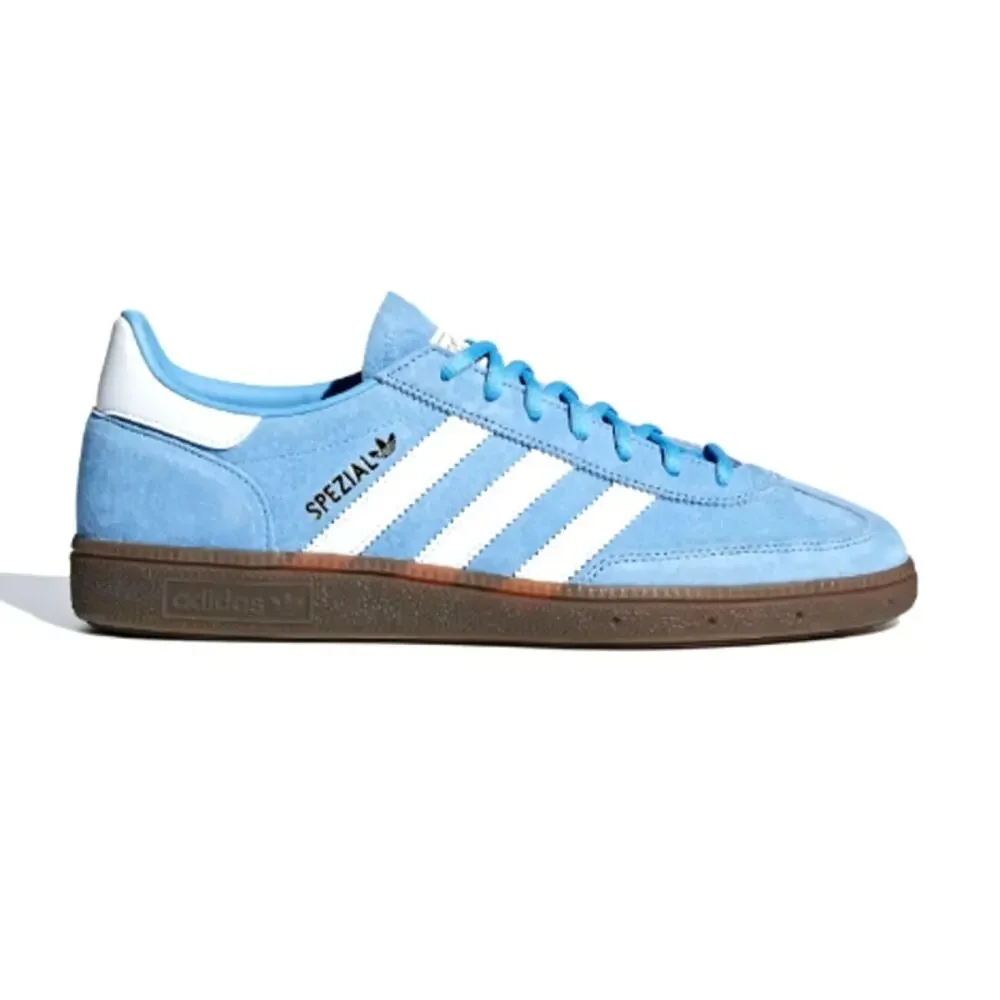 Adidas Handball Spezial Shoes Light Blue Cloud White Gum Size 12